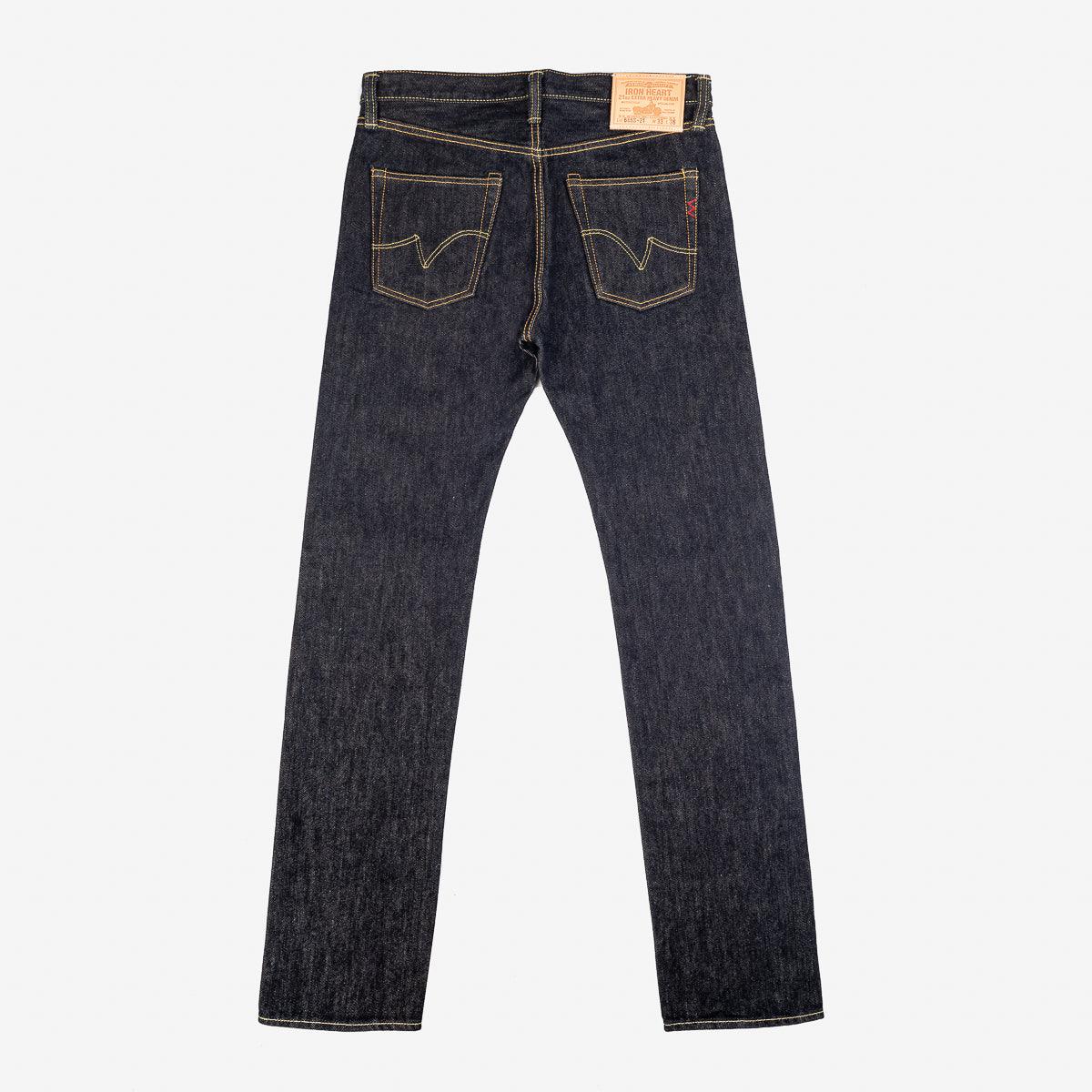 IH-666S-21 - 21oz Selvedge Denim Slim Straight Cut Jeans - Indigo - Image 9